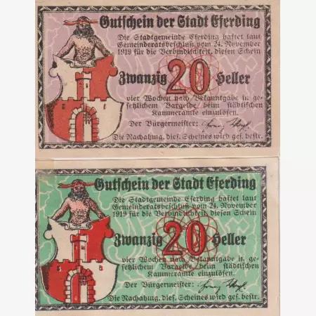 Eferding 20,20 heller 1920
