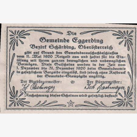 Eggerding 50 heller 1920
