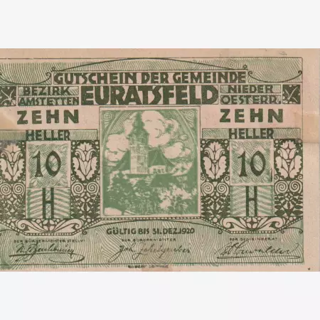 Euratsfeld 10 heller 1920