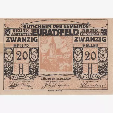Euratsfeld 20 heller 1920