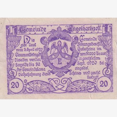 Engelhartszell 20 heller 1920