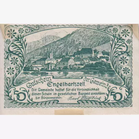 Engelhartszell 50 heller 1920
