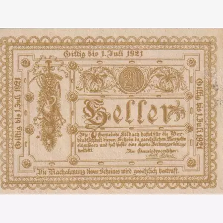Edlbach 20 heller 1920