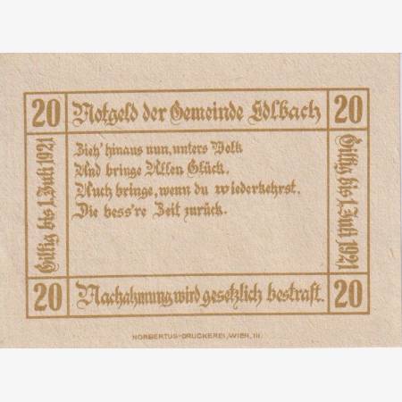 Edlbach 20 heller 1920