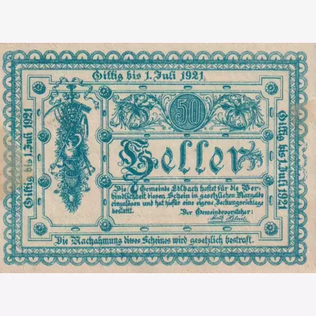 Edlbach 50 heller 1920