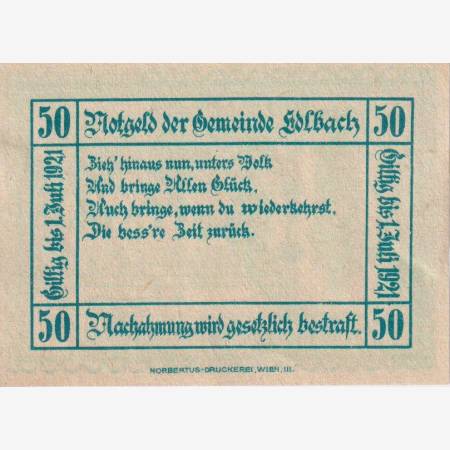 Edlbach 50 heller 1920