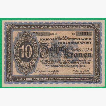Boldogasszony 10 korona 1916. MS 15-0461 hadifogolytábor