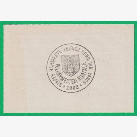 Leibicz város polgármesterének utalványa 2 fillér 1917. Leibicz város polgármesterének utalványa 2 fillér 1917.