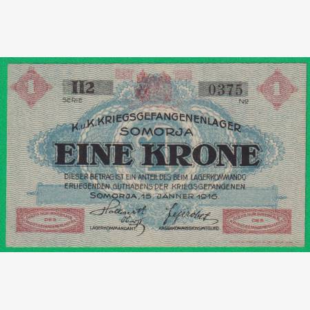 Somorja 1 korona 1916. II2.-0375 hadifogolytábor Somorja 1 korona 1916. II2.-0375 hadifogolytábor