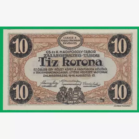 Zalaegerszeg 10 korona 1916. MS 7.-0989 hadifogolytábor