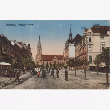 Kaposvár Erzsébet utca 1917.