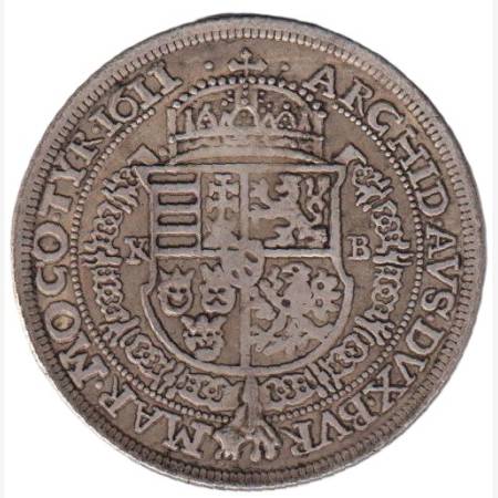 II. Mátyás tallér 1611.K-B Replika (L) II. Mátyás tallér 1611.K-B Replika (L)