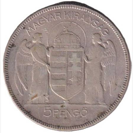 Horthy 5 Pengő 1930. (L) Horthy 5 Pengő 1930. (L)