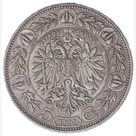 5 Korona 1900.KB. Ferenc j. (L) 5 Korona 1900.KB. Ferenc j. (L)