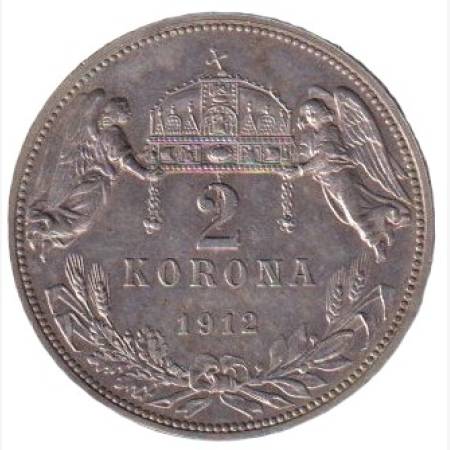 2 Korona 1912.KB. Ferenc J. (L) 2 Korona 1912.KB. Ferenc J. (L)