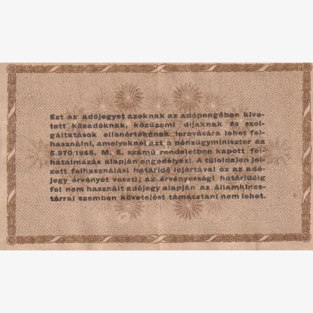 Adójegy 10.000 Adópengőről 1946.  D 13 vizjel