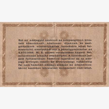 Adójegy 10.000 Adópengőről 1946.  D 31 vizjel