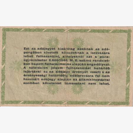 Adójegy 50.000 Adópengőről 1946. A 11 vizjel Adójegy 50.000 Adópengőről 1946. A 11 vizjel