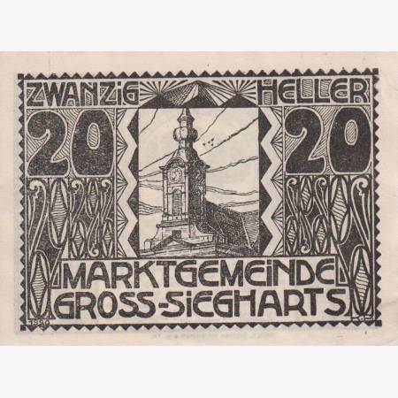 Gross-Siegharts 20 heller 1920. Gross-Siegharts 20 heller 1920.