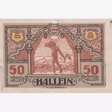 Hallein 50 heller 1920.