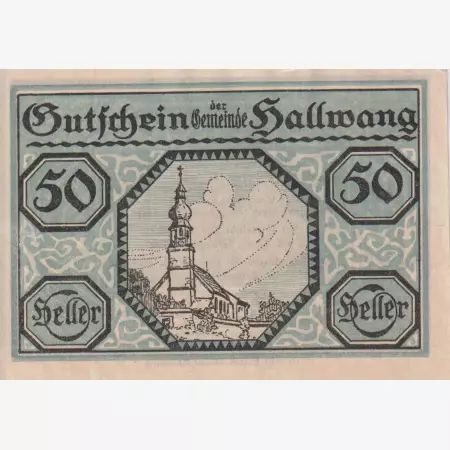 Hallwang 50 heller 1920.