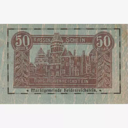 Heidenreichstein 50 heller 1920. 2.kiadás