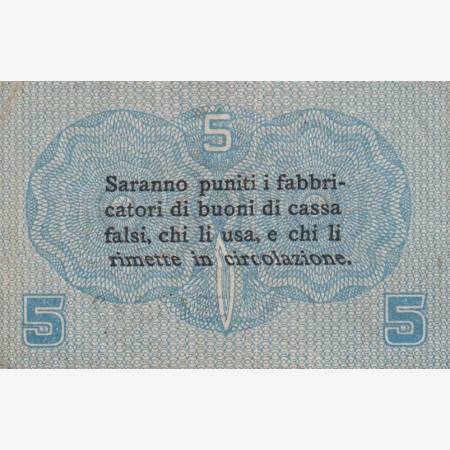 Olaszország 5 centesimi 1918. Olaszország 5 centesimi 1918.