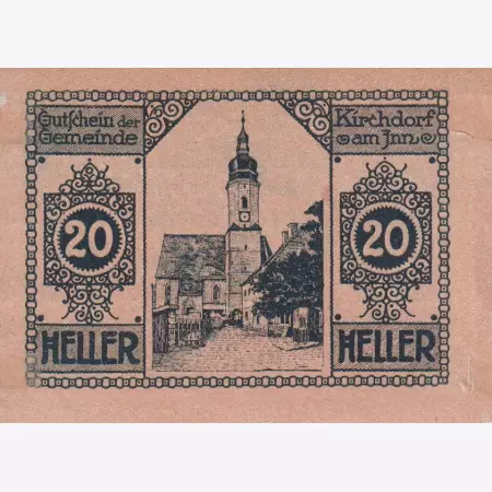 Kirchdorf 20 heller 1920.
