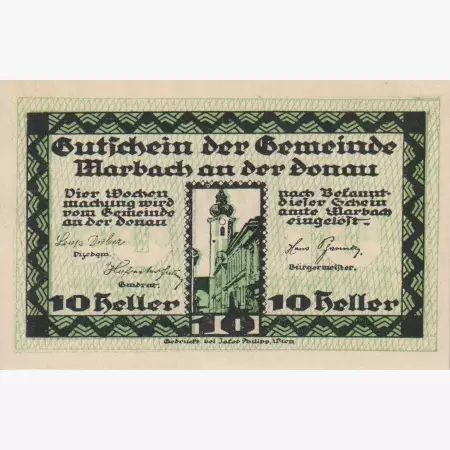 Marbach 10 heller 1920.