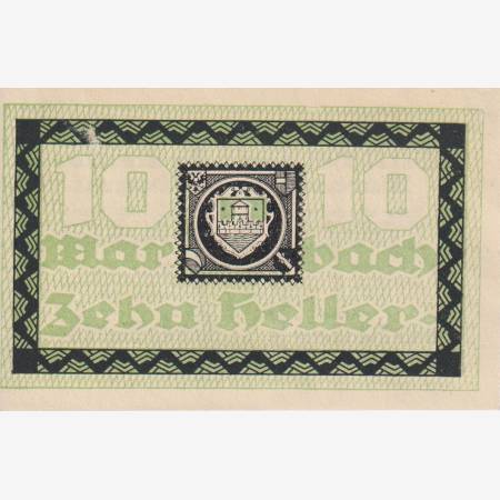 Marbach 10 heller 1920. Marbach 10 heller 1920.