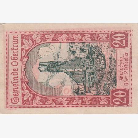 Obertrum 20 heller 1920. Obertrum 20 heller 1920.