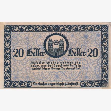 Radstadt 20 heller 1920.