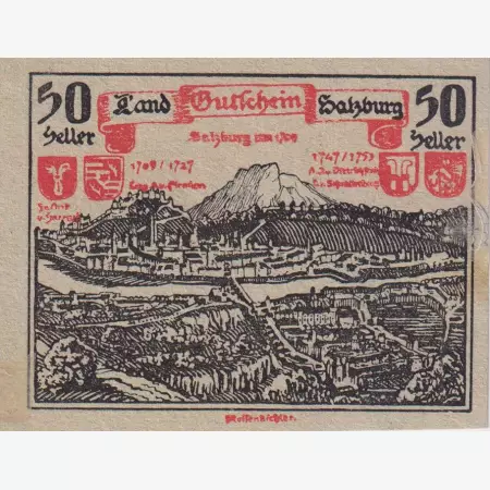Salzburg 50 heller 1920.