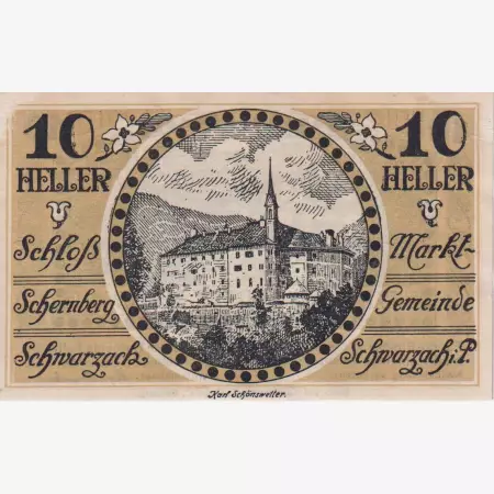 Schwarzach im Pongau 10 heller 1920.