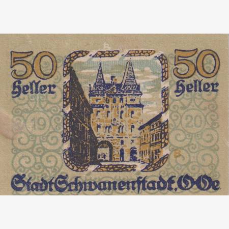 Schwanenstadt 50 heller 1920. Schwanenstadt 50 heller 1920.