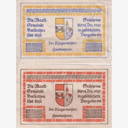 Seekirchen 30, 80 heller 1920. Seekirchen 30, 80 heller 1920.