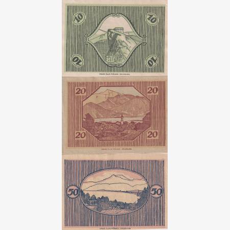 St. Gilgen 10, 20, 50 heller 1920. St. Gilgen 10, 20, 50 heller 1920.