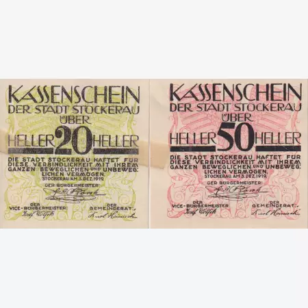 Stockerau 20, 50 heller 1919.