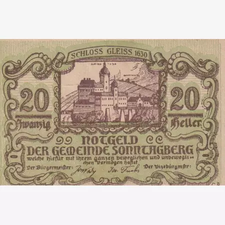 Sonntagberg 20 heller 1920.