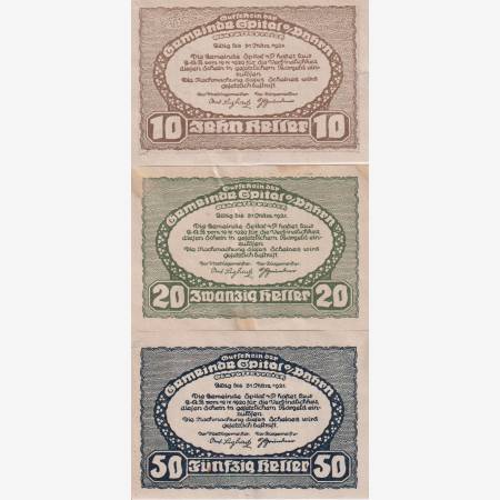 Spital am Pyhrn 10, 20, 50 heller 1920 Spital am Pyhrn 10, 20, 50 heller 1920
