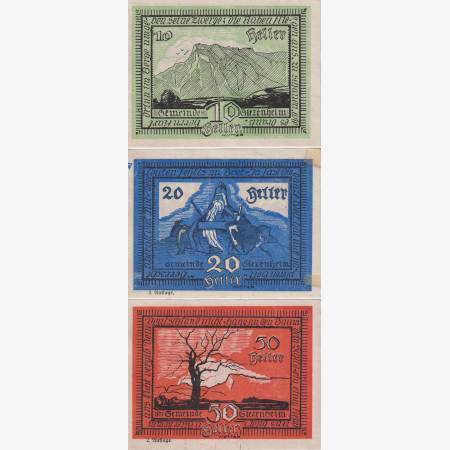 Siezenheim 10, 20, 50 heller 1920. Siezenheim 10, 20, 50 heller 1920.