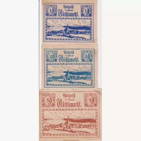 Vöcklamarkt 10, 20, 50 heller 1920.