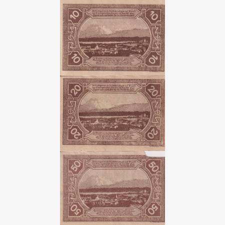 Vöcklabruck 10, 20, 50 heller 1920. Vöcklabruck 10, 20, 50 heller 1920.