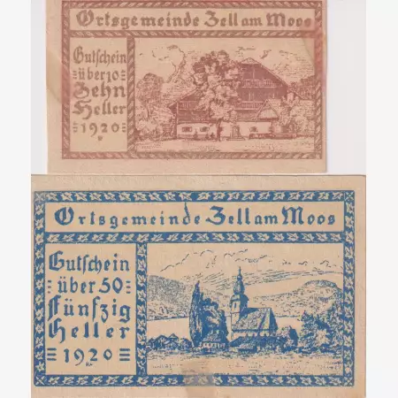 Zell am Moos 10, 50 heller 1920.