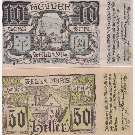 Zell am Ybbs 10, 50 heller 1920