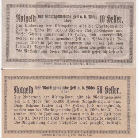Zell am Ybbs 10, 50 heller 1920 Zell am Ybbs 10, 50 heller 1920