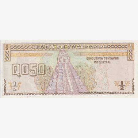 Guatemala 1/2 quetzal  1996.  P 96   (L)