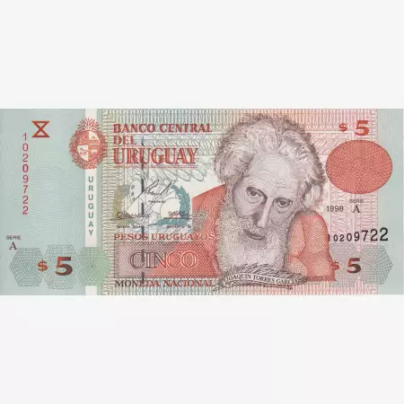 Uruguay 5 pesos 1998.A   P 80   (L)