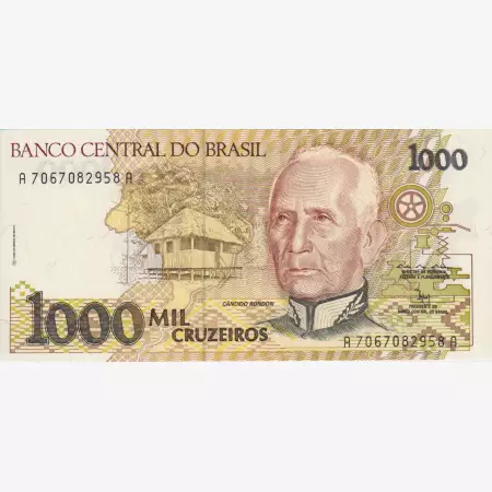 Brazilia 1000 cruzeiros  1990-1991.   P 231c   (L)