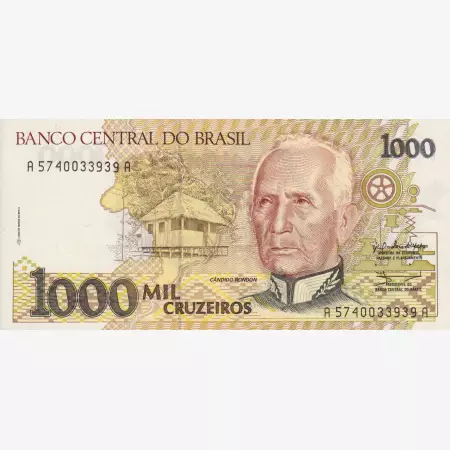 Brazilia 1000 cruzeiros  1990-1991.   P 231a   (L)